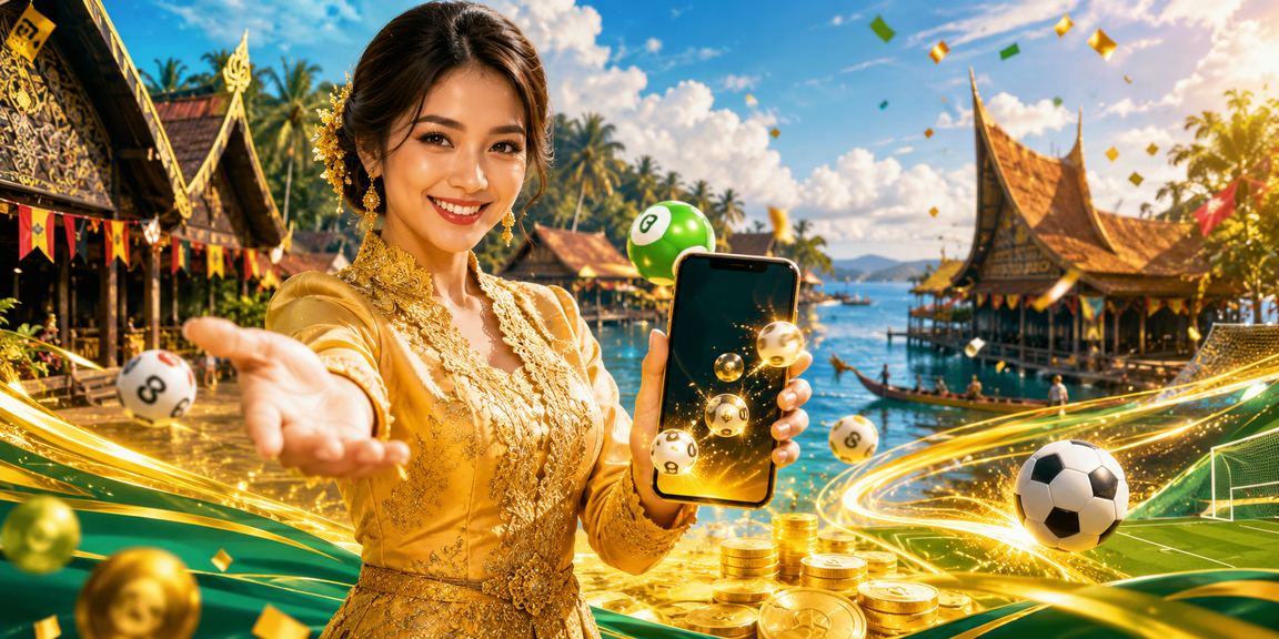 Player enjoying lottery and digital casino games in Sarawak during leisure time